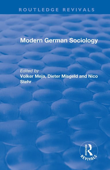 bokomslag Modern German Sociology