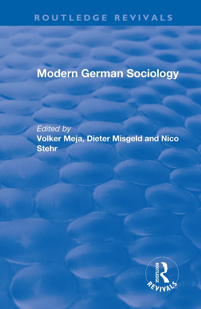 Modern German Sociology 1