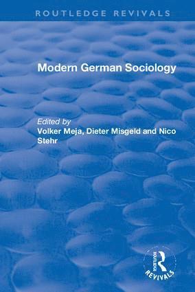 bokomslag Modern German Sociology