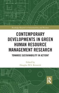 bokomslag Contemporary Developments in Green Human Resource Management Research