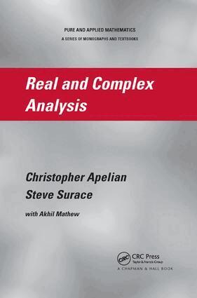 Christopher Apelian, Steve Surace - Real and Complex Analysis, Häftad