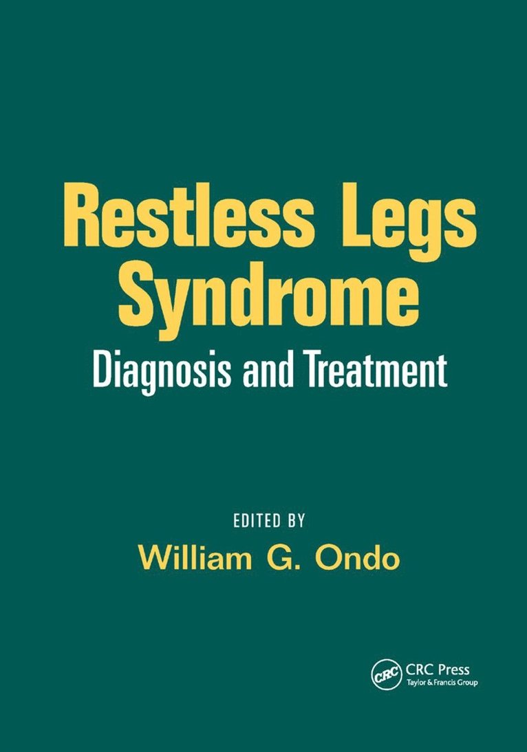 William G. Ondo - Restless Legs Syndrome, Häftad