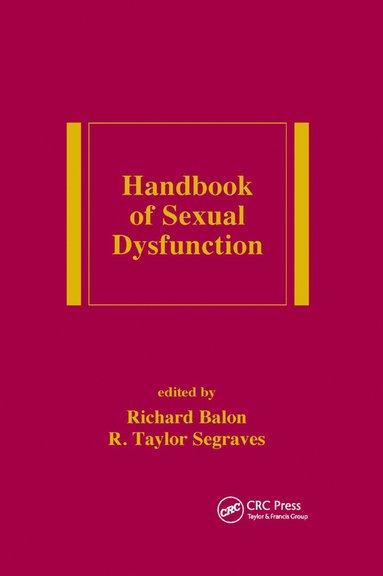 bokomslag Handbook of Sexual Dysfunction