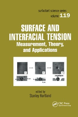 bokomslag Surface and Interfacial Tension