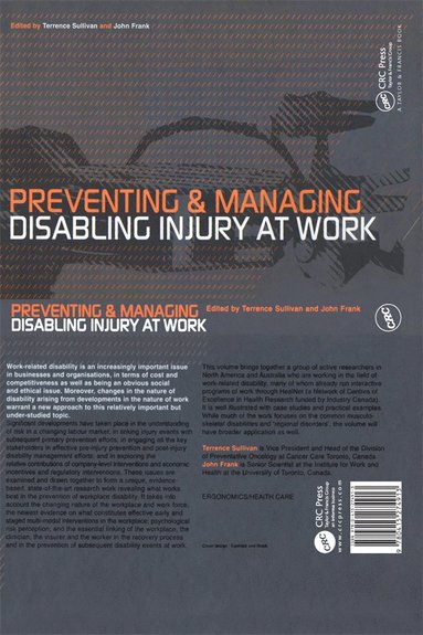 bokomslag Preventing and Managing Disabling Injury at Work