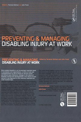 Preventing and Managing Disabling Injury at Work 1