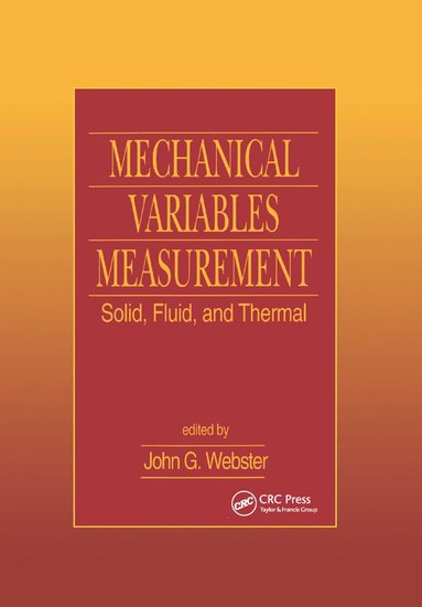 bokomslag Mechanical Variables Measurement - Solid, Fluid, and Thermal