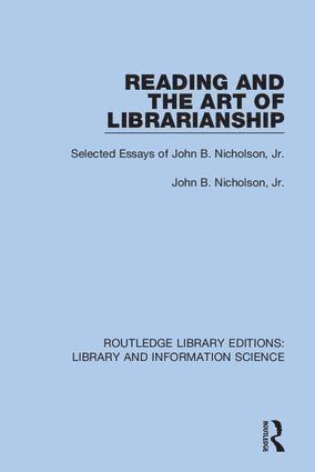 bokomslag Reading and the Art of Librarianship