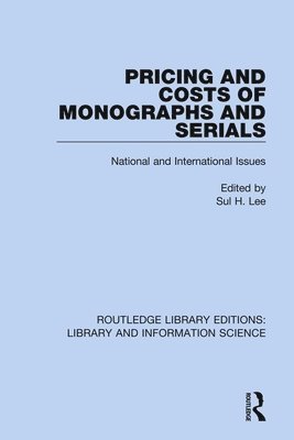 Pricing and Costs of Monographs and Serials 1