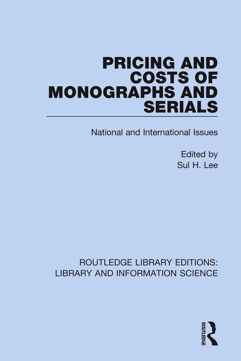 Pricing and Costs of Monographs and Serials 1