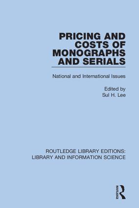 bokomslag Pricing and Costs of Monographs and Serials