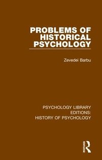 bokomslag Problems of Historical Psychology