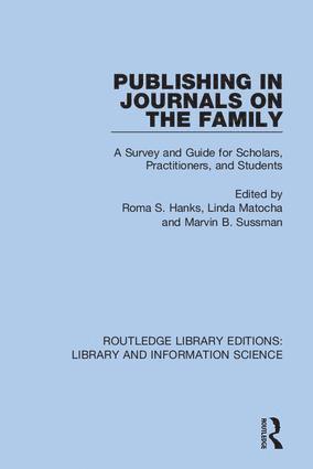 bokomslag Publishing in Journals on the Family