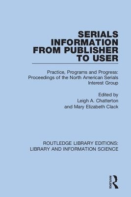 Serials Information from Publisher to User 1