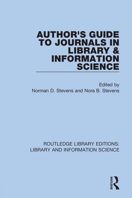 Author's Guide to Journals in Library & Information Science 1