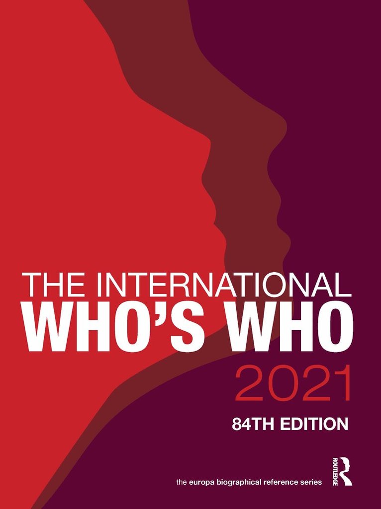 Europa Publications - International Who's Who 2021, Inbunden