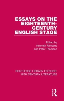Essays on the Eighteenth-Century English Stage 1