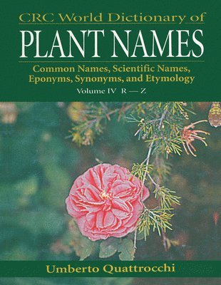 Umberto Quattrocchi - CRC World Dictionary of Plant Names, Häftad