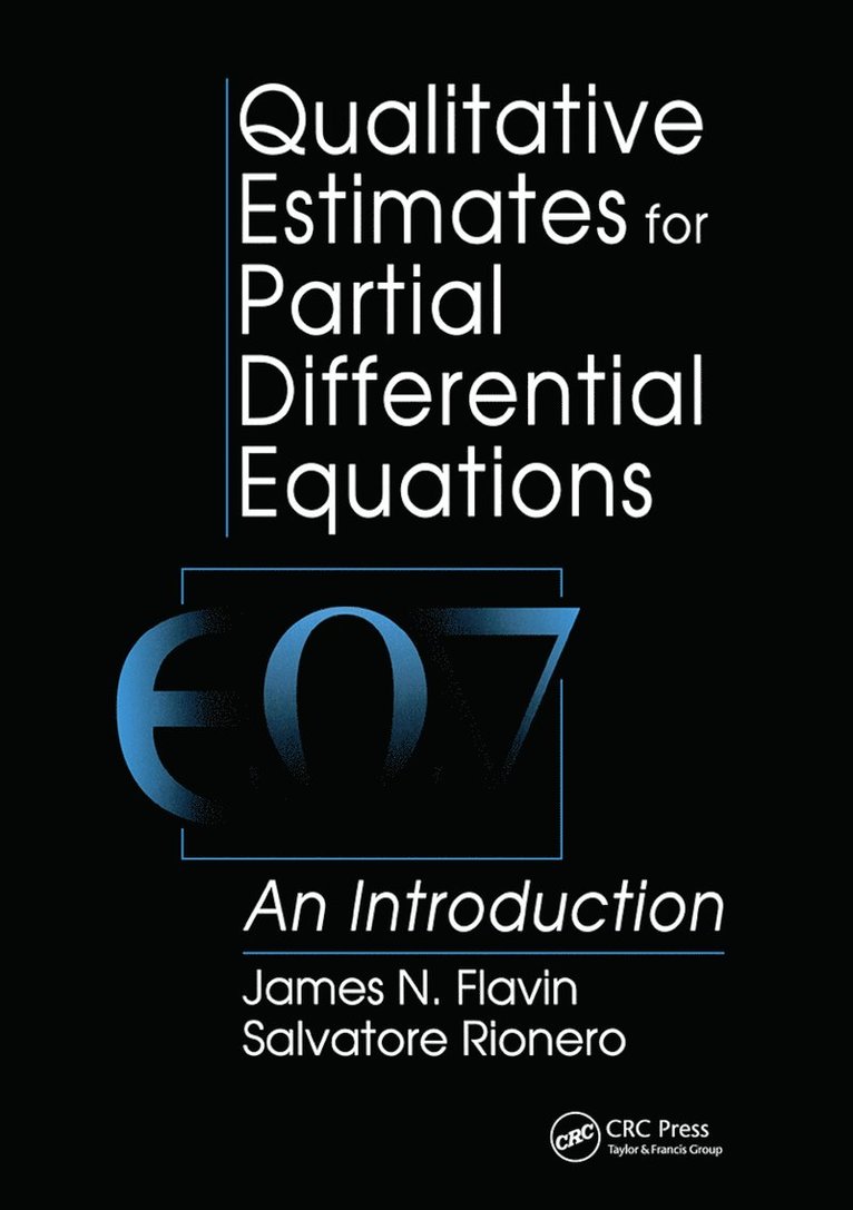 S. Rionero, J N Flavin, J. N. Flavin - Qualitative Estimates For Partial Differential Equations, Häftad