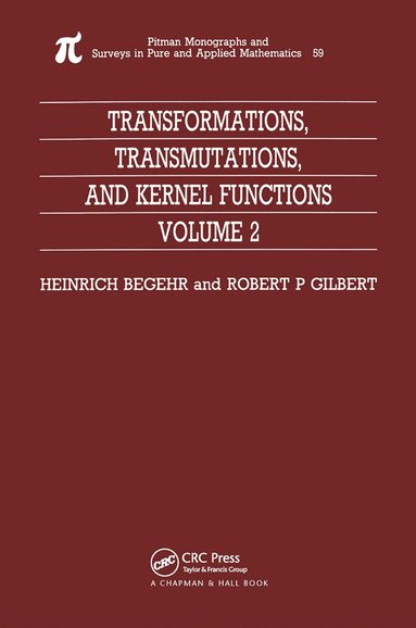 bokomslag Transformations, Transmutations, and Kernel Functions, Volume II