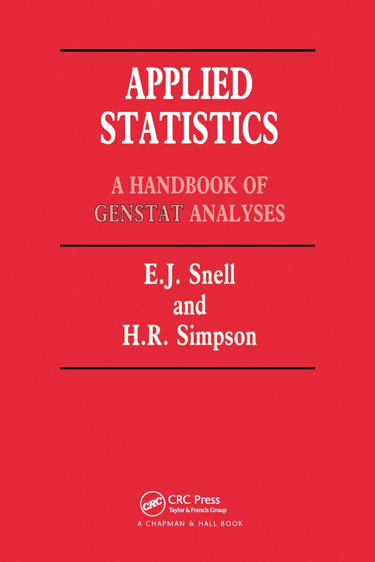 E. J. Snell, H. Simpson - Applied Statistics, Häftad