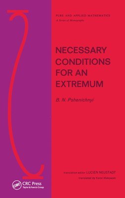 Necessary Conditions for an Extremum 1