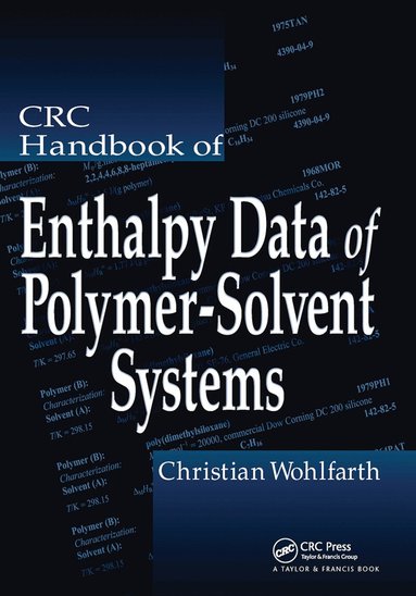 Christian Wohlfarth - CRC Handbook of Enthalpy Data of Polymer-Solvent Systems, Häftad