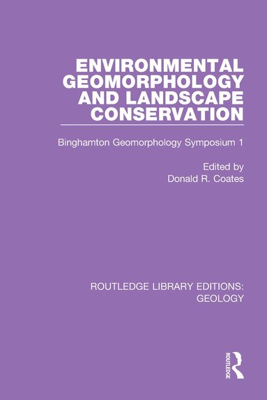 bokomslag Environmental Geomorphology and Landscape Conservation