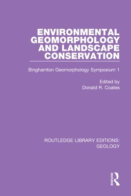 Environmental Geomorphology and Landscape Conservation 1