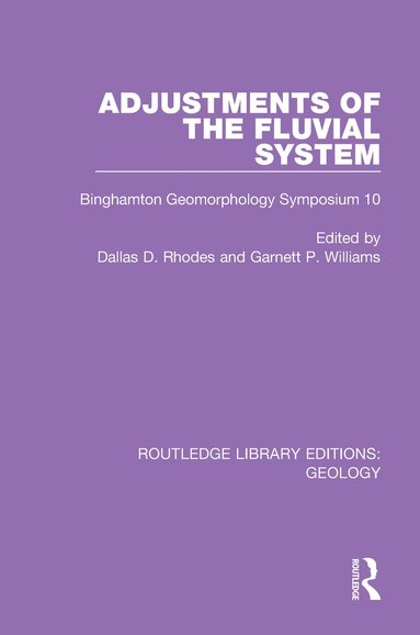 bokomslag Adjustments of the Fluvial System