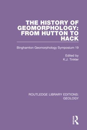 bokomslag History of Geomorphology