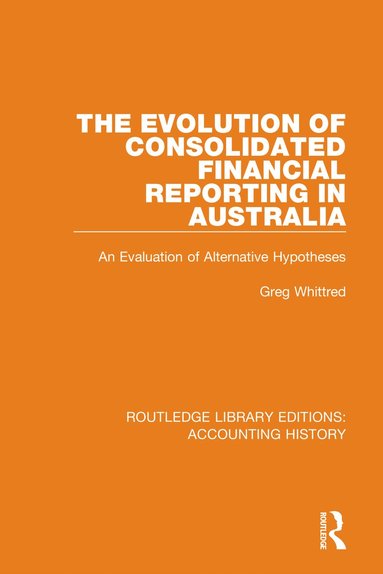 bokomslag Evolution of Consolidated Financial Reporting in Australia
