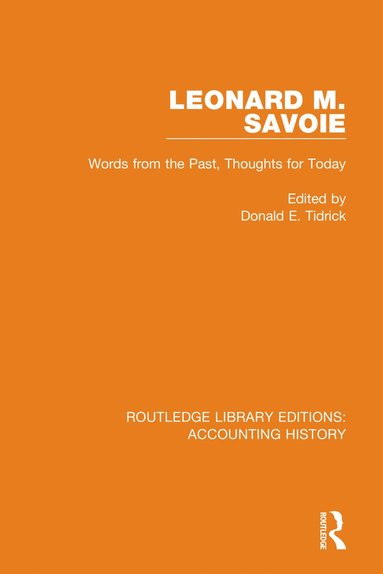 bokomslag Leonard M. Savoie