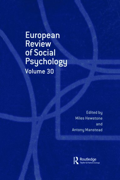 bokomslag European Review of Social Psychology: Volume 30