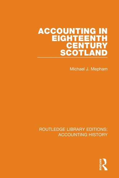 bokomslag Accounting in Eighteenth Century Scotland