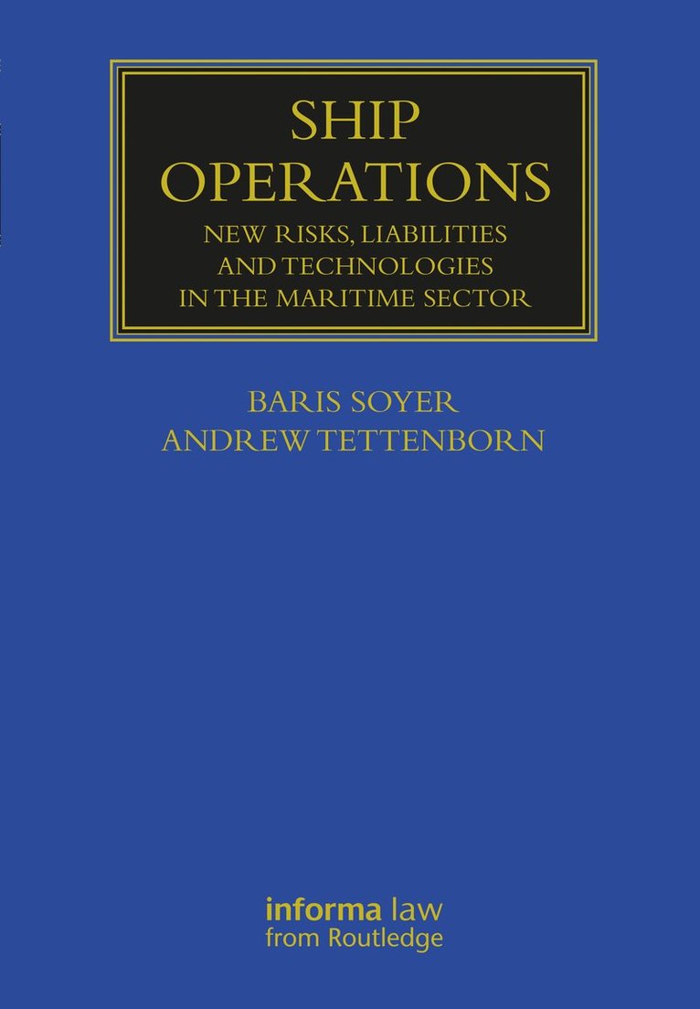 Baris Soyer, Andrew Tettenborn - Ship Operations, Häftad