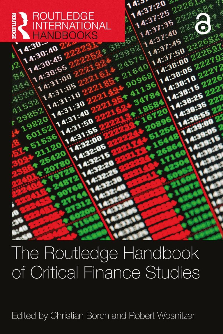 The Routledge Handbook of Critical Finance Studies 1