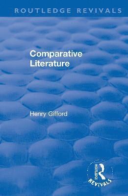 bokomslag Comparative Literature