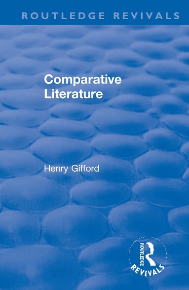 bokomslag Comparative Literature