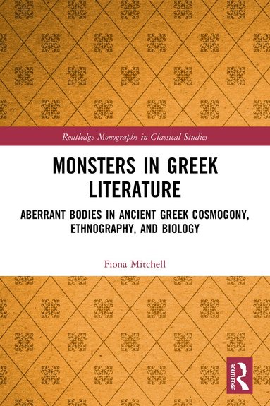 Fiona Mitchell - Monsters in Greek Literature, Häftad