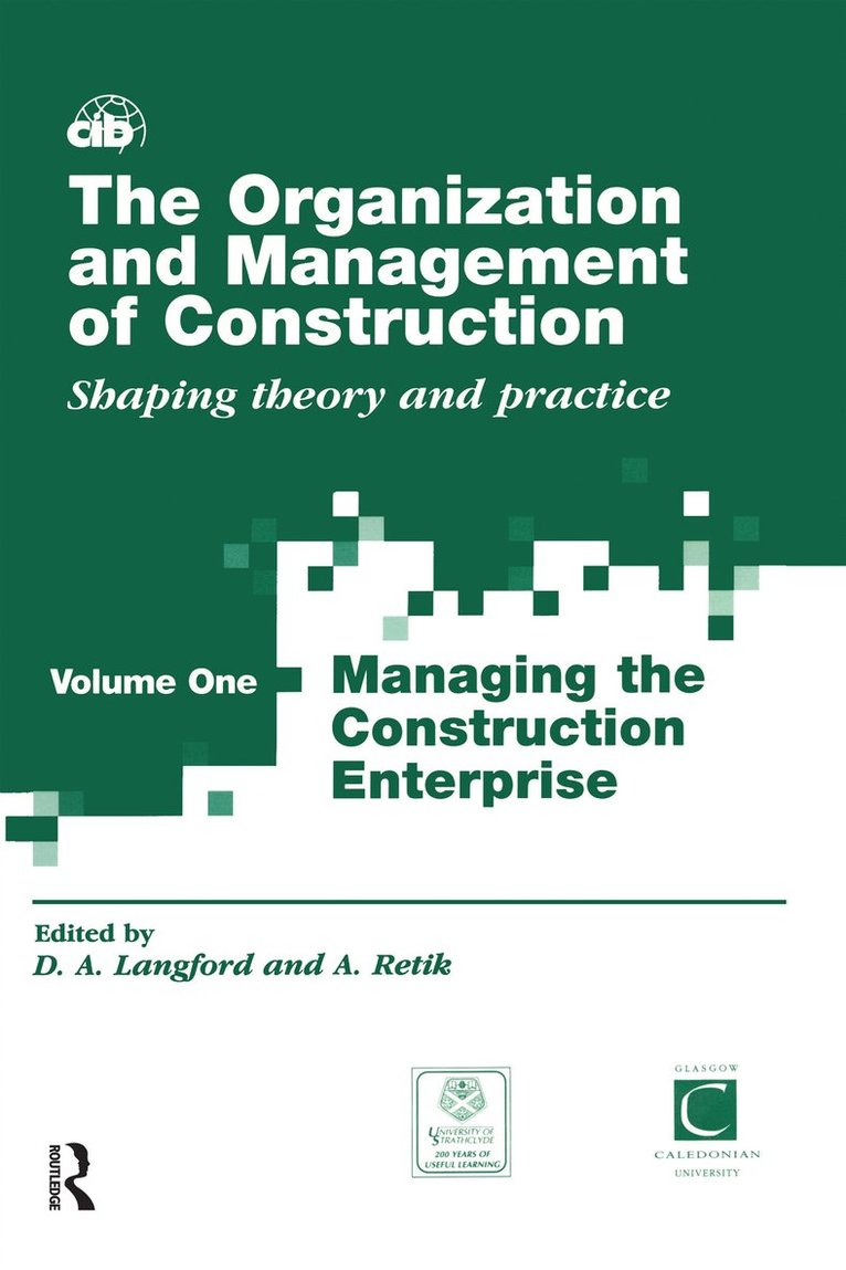 David Langford, Arkady Retik - Organization and Management of Construction, Häftad