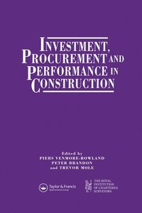 bokomslag Investment, Procurement and Performance in Construction