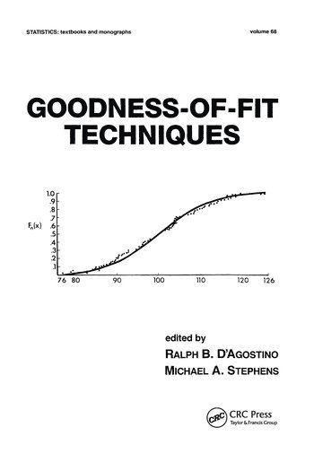 RalphB. D'Agostino, Ralph B. D'Agostino, Ralph B D'Agostino - Goodness-of-Fit-Techniques, Häftad