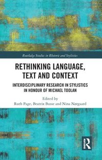 bokomslag Rethinking Language, Text and Context