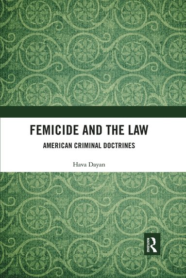 bokomslag Femicide and the Law