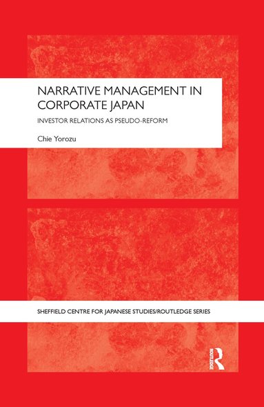 Chie Yorozu - Narrative Management in Corporate Japan, Häftad