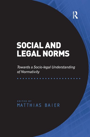 Matthias Baier - Social and Legal Norms, Häftad