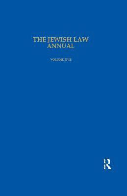 The Jewish Law Annual Volume 5 1