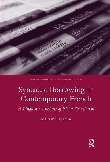 bokomslag Syntactic Borrowing in Contemporary French