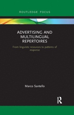 Marco Santello - Advertising and Multilingual Repertoires, Häftad